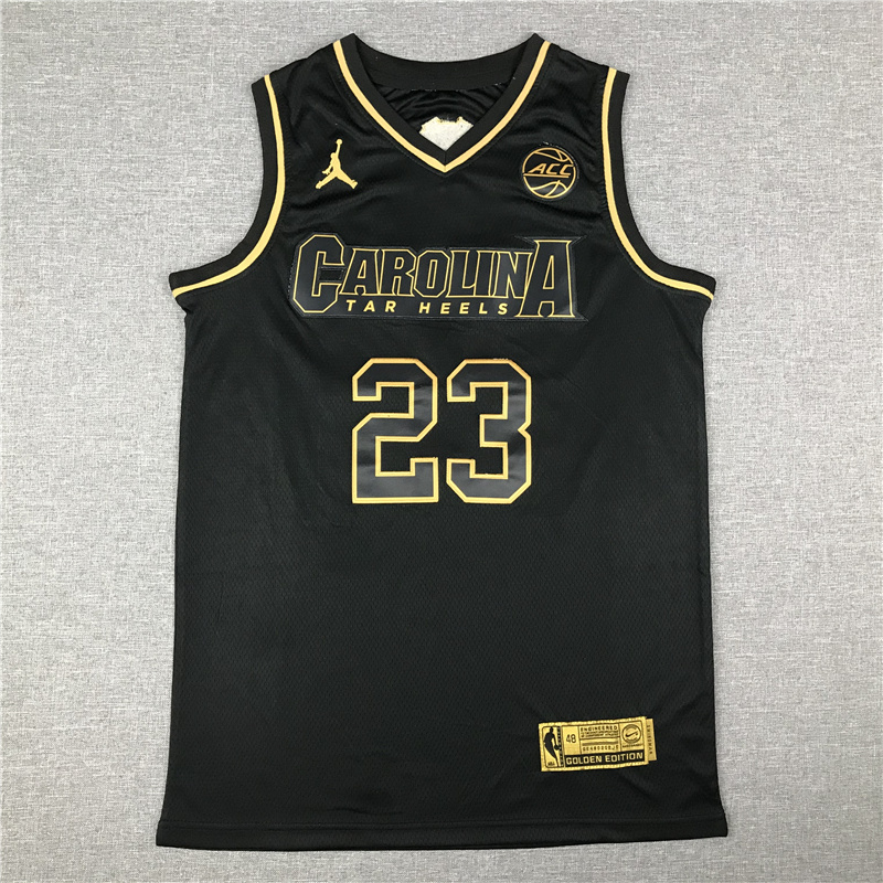 2020 NCAA North Carolina Tar Heels #23 Jordan black jerseys->ncaa teams->NCAA Jersey